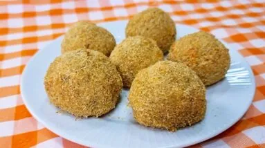 Delícia SEM FRITURA e SEM FARINHA! Muito FÁCIL, RECHEADA e Irresistível!