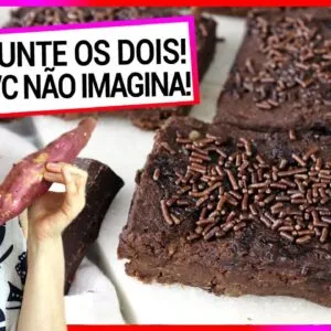 BATATA DOCE E CHOCOLATE! MISTURE OS DOIS PARA UM RESULTADO INCRÍVEL! Surpreendente!