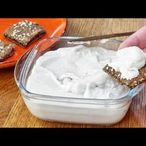 É tipo QUEIJO CREMOSO mas SEM LEITE – Barato, Fácil, Delicioso e Saudável!