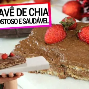 PAVÊ DE CHIA E CHOCOLATE É NOVIDADE TOTALMENTE SEM AÇÚCAR! É gostoso, sem trigo e vegano!