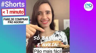 NUNCA MAIS COMPRE PÃO, ESTE É FÁCIL! Só banana e aveia! #shorts
