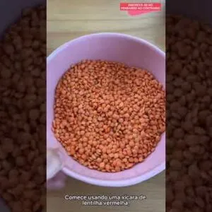 PÃO SÓ LENTILHA E ÁGUA! Não compre mais pão! Fácil, low carb, saudável e vegano!