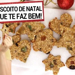 BISCOITOS DE NATAL SEM TRIGO QUE SÓ TE FAZEM BEM! 100% INTEGRAL, SEM AÇÚCAR, SEM ÓLEO, VEGANO
