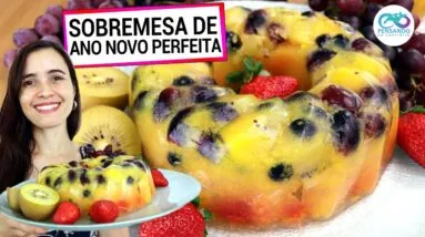SOBREMESA PARA O ANO NOVO FÁCIL E SAUDÁVEL! É SEM AÇÚCAR, VEGANA, TEM  MENOS CALORIAS