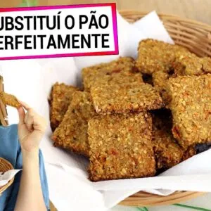 ADEUS PÃO BRANCO EM 2022 COM ESTE BISCOITO ZERO FARINHA FÁCIL 100% INTEGRAL (VEGANO)