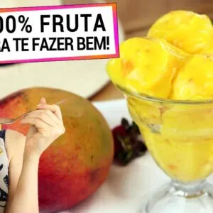 SORVETE 100% FRUTA TE AJUDA A EMAGRECER SEM AÇÚCAR E GORDURAS! VC FAZ EM 2 MN NO LIQUIDIFICADOR!