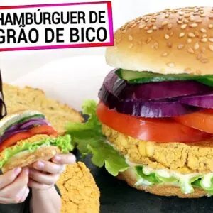 TROQUE A CARNE POR ESTE HAMBÚRGUER DE GRÃO DE BICO FÁCIL E BARATO (rico em proteína e saudável)