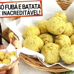 SÓ MISTURE BATATA E FUBÁ PARA TROCAR O PÃO FRANCÊS Substituto saudável, integral e vegano