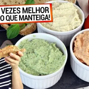 MANTEIGA NUNCA MAIS COM MEUS 3 PATÊS SAUDÁVEIS E FÁCEIS! Menos calorias, vegano, sem saturadas