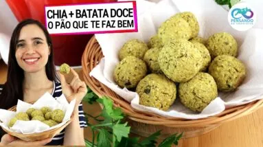 SÓ JUNTE BATATA DOCE, CHIA E AVEIA E NUNCA MAIS COMPRE PÃO! É SAUDÁVEL E FOFINHO!