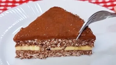 Bolo de 3 Ingredientes! SEM AÇÚCAR, SEM FARINHA, SEM FORNO, SEM LEITE e SEM MANTEIGA