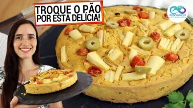 TROQUE O PÃO POR ESTA TORTA DE PALMITO DELICIOSA E SAUDÁVEL! Pode congelar, sem trigo, ovo e leite