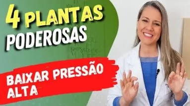 4 Plantas SUPER PODEROSAS para BAIXAR PRESSÃO ALTA!