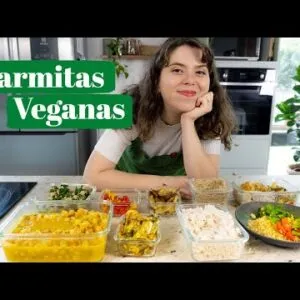 MARMITAS PARA O ALMOÇO DA SEMANA | Receitas Veganas - Parte 1 | MARINA MORAIS