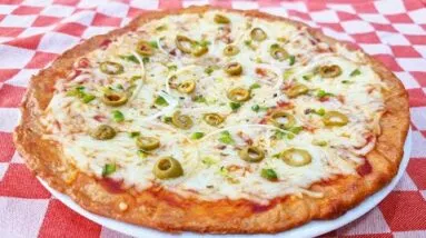 Pizza ZERO CARBOIDRATOS Deliciosa! FÁCIL, BARATA e Poucos Ingredientes (Sem Trigo e Low Carb)