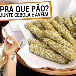 PRA QUÊ PÃO? SÓ JUNTE CEBOLA E AVEIA! É MAIS SAUDÁVEL, SEM TRIGO E FÁCIL!