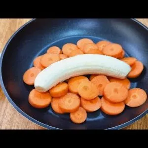 NÃO COMA PÃO! MISTURE BANANA COM CENOURA! Sem Açúcar, Farinha e Leite - Você vai se Surpreender!