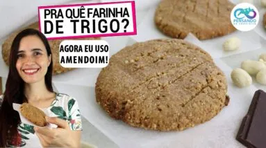 TRIGO PRA QUÊ? USE FARINHA DE AMENDOIM E FAÇA BISCOITOS INCRÍVEIS! LOW CARB, SEM GLÚTEN E VEGANO