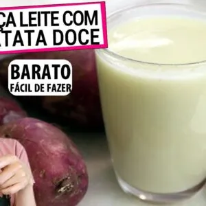 CONHEÇA O LEITE VEGETAL DE BATATA DOCE! Cremoso, é BARATO E SAUDÁVEL! Receita fácil