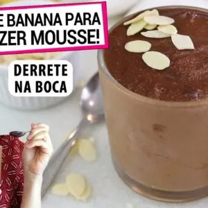 TRANSFORME SUAS BANANAS VELHAS NO MOUSSE DE CHOCOLATE PERFEITO! MAIS SAUDÁVEL, DERRETE NA BOCA!