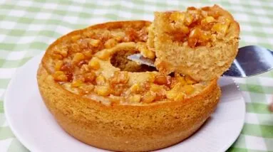 SEM FARINHA e AÇÚCAR! Poucas Calorias, Cremoso, Sem Leite e Sem Ovo! Bolo Fácil e Rápido Incrível!