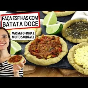 TRANSFORME SUA BATATA DOCE EM ESFIHAS DELICIOSAS! MAIS SAUDÁVEL E TE AJUDA A EMAGRECER!