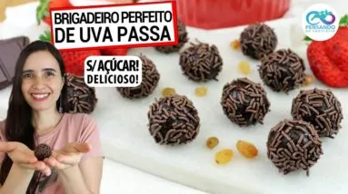 INCRÍVEL BRIGADEIRO DE UVA PASSA SEM AÇÚCAR! MAIS SAUDÁVEL, VEGANO, SEM FOGÃO