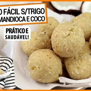 SÓ MANDIOCA, COCO E AVEIA PARA ESTE PÃO FÁCIL E SAUDÁVEL! SEM TRIGO, PODE ATÉ CONGELAR
