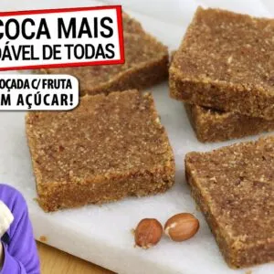 CONHEÇA A PAÇOCA DE TÂMARAS SEM AÇÚCAR! MAIS SAUDÁVEL PRA SABOREAR À VONTADE!