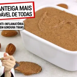 MANTEIGA SAUDÁVEL SÓ 1 INGREDIENTE! DESINFLAMA SEU CORPO, DE AMÊNDOAS (vegana)