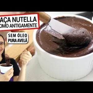 SE TIRAR O ÓLEO DA NUTELLA, FICA ASSIM! PURA AVELÃ, SEM ÓLEO, FEITA COMO ANTIGAMENTE!