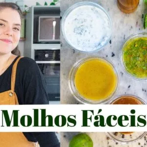 5 MOLHOS QUE VÃO MELHORAR SUA COMIDA | Receitas Saudáveis | MARINA MORAIS