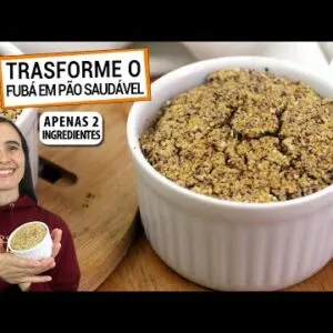 COMO TRANSFORMAR FUBÁ EM UM PÃO SAUDÁVEL FÁCIL! SÓ 2 INGREDIENTES, SEM GLÚTEN, VEGANO