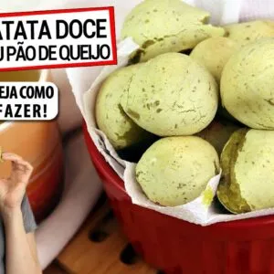 COMO TRANSFORMAR BATATA DOCE EM PÃO DE QUEIJO SAUDÁVEL! VEGANO, PODE CONGELAR!
