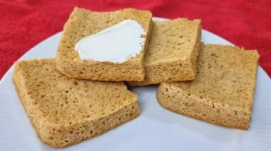 SUBSTITUA O PÃO com ZERO CARBOIDRATOS em 4 MINUTOS! Delícia Sem Farinha, Fácil e Barato (Low Carb)