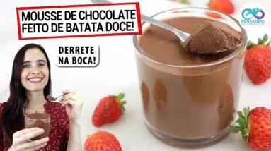 MOUSSE QUE PARECE TRUFA FEITO COM BATATA DOCE! MAIS SAUDÁVEL, DERRETE NA BOCA!