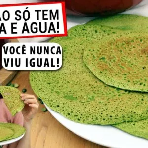 PÃO SÓ COM ERVILHA E ÁGUA! INACREDITÁVEL! SÓ 2 INGREDIENTES! FÁCIL, VEGANO, SEM GLÚTEN!