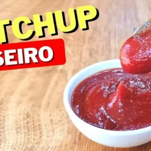 KETCHUP CASEIRO NATURAL, Sem Conservantes e Corantes, Fácil, Rápido, Barato e Saudável