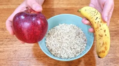 Misture AVEIA, BANANA e MAÇÃ e a Família Inteira vai AMAR! Sem Açúcar, Farinha e Leite - Fácil!