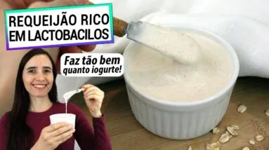 ESTE REQUEIJÃO PROBIÓTICO É IGUAL IOGURTE! RICO EM LACTOBACILOS, FEITO DE AVEIA O MAIS SAUDÁVEL!