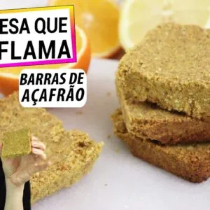 DESINFLAME COM ESTAS BARRAS ANTI-INFLAMATÓRIAS DE AÇAFRÃO! FÁCIL, VEGANO E SAUDÁVEL