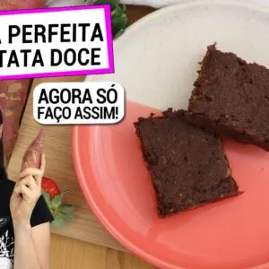 ESTA É A MELHOR SOBREMESA SAUDÁVEL COM BATATA DOCE! SEM GLÚTÉN, LEITE, OVO, DERRETE NA BOCA!
