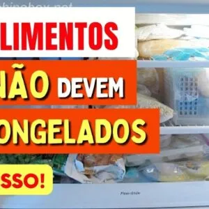10 Alimentos que NÃO PODEM IR AO CONGELADOR!