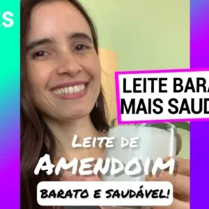 BARATO E FÁCIL, FAÇA LEITE COM AMENDOIM! Sem lactose, ultra cremoso! #shorts