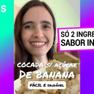 SÓ 2 INGREDIENTES, MISTURE BANANA COM COCO! Cocada inacreditável de tão saborosa! #shorts