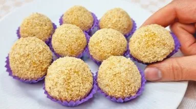 Só 2 INGREDIENTES! Delícia SEM AÇÚCAR, Sem Leite Condensado ou Creme de Leite! Rápido e Fácil