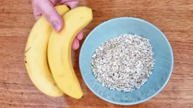 Misture BANANA e AVEIA e vai VICIAR nessa DELÍCIA! Sem Açúcar, Farinha e Leite - Barato e Saudável!