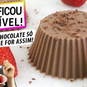 SOBREMESA DE CHOCOLATE SÓ SE FOR ASSIM! ALÉM DE DELICIOSA, É MAIS SAUDÁVEL E FÁCIL!