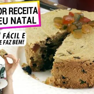 DESCOBRI ESTA RECEITA INCRÍVEL PARA SEU NATAL! MELHOR QUE PANETONE, É 100% SAUDÁVEL!