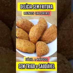 Delícia SEM FRITURA e SEM TRIGO! RECHEADO, FÁCIL e GOSTOSO DEMAIS - Vai fazer sucesso!